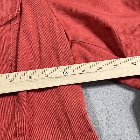 Pendleton Jacket Women Large Twill Laguna Orange Button Front Long Sleeve Casual - Picture 5 of 11